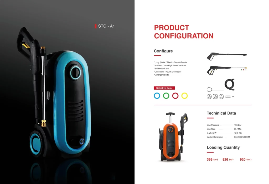 105 bar pressure cleaner for car washing